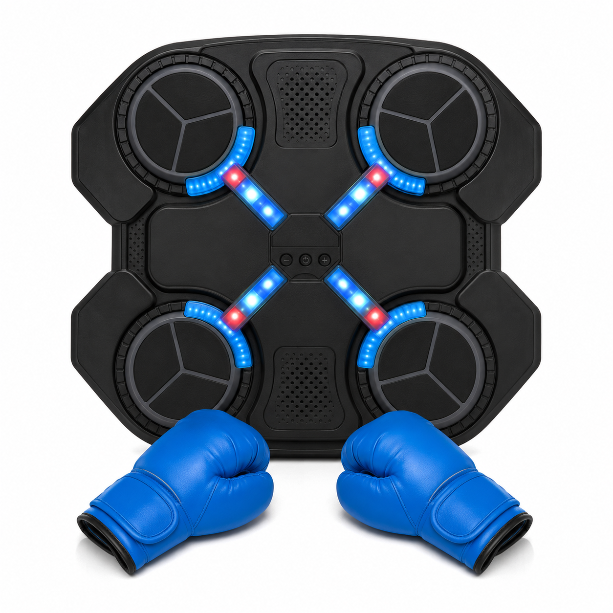Cible de Boxe Musicale Électronique Murale avec LED et Gants – Jeu d’Entraînement Interactif