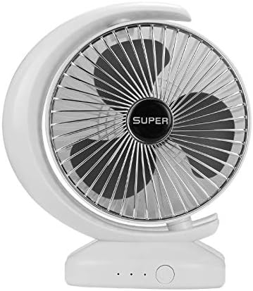 Ventilateur Rechargeable Ventilateur éLectrique de Bureau USB Mini Ventilateur Assez 90 ° Ventilateur à DegréS RéGlables Ventilateur Portable-Argent