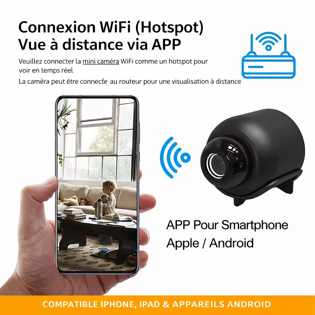 Nouveau X5 Mini caméra 1080P Vision nocturne claire léger Portable Premium caméras détection de mouvement caméra de Surveillance sans fil