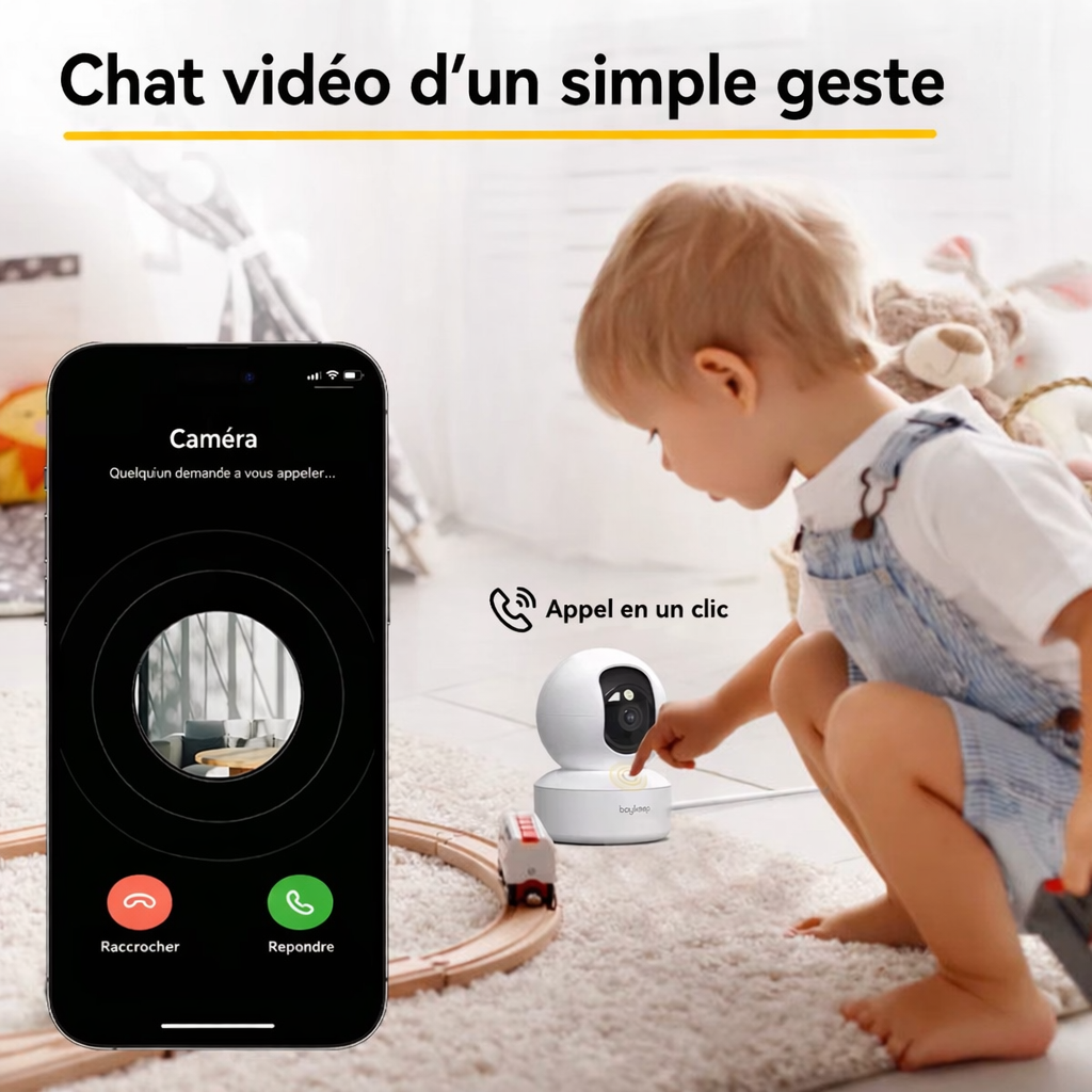 camera 3MP 5G/2.4GHz WiFi intérieur sécurité à domicile IP intelligent bébé moniteur caméra suivi automatique 24/7 caméra de Surveillance vidéo