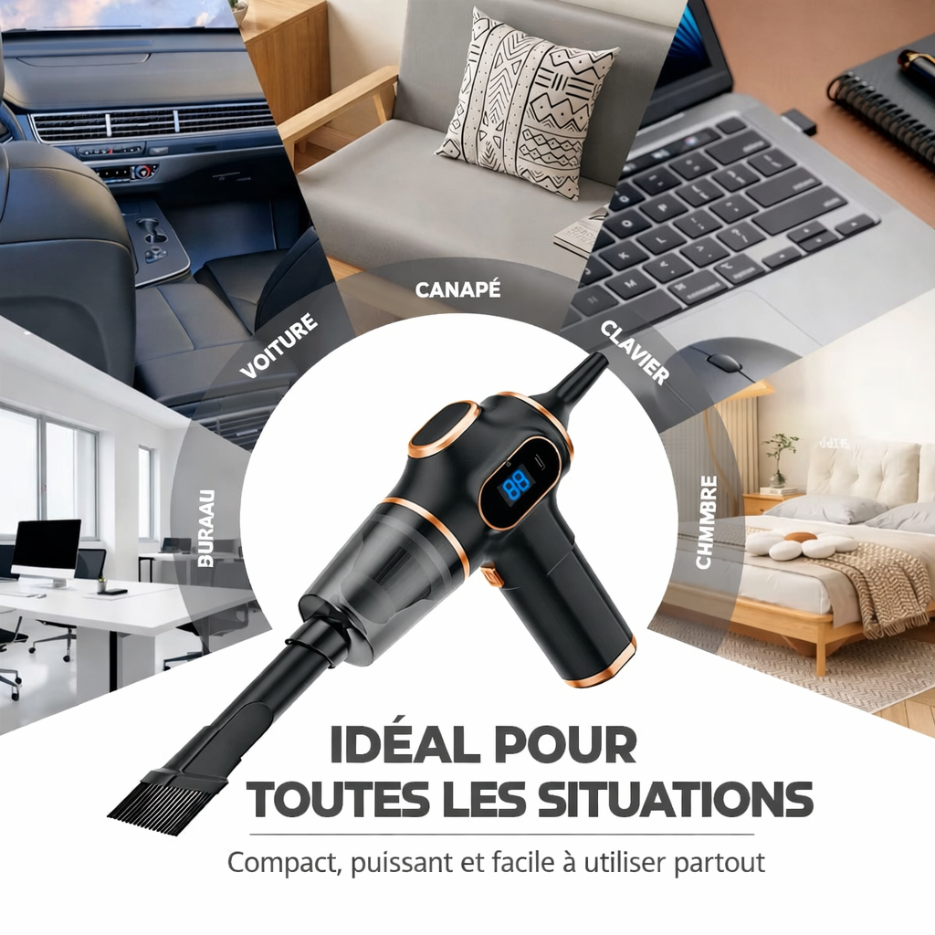 Aspirateur de voiture sans fil ABS, appareil ménager, canapé, bureau, Machine de nettoyage domestique haute puissance, Mini aspirateur de tapis, nouveau