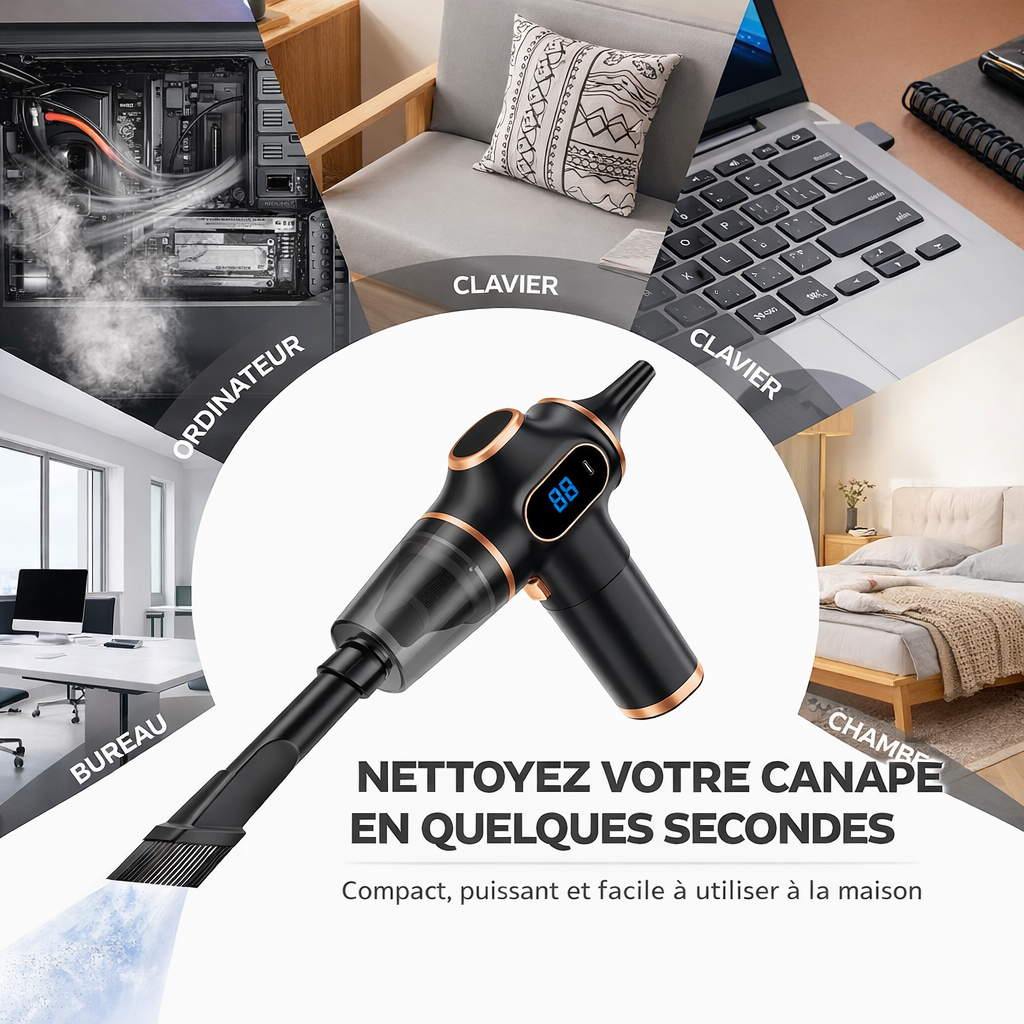 Aspirateur de voiture sans fil ABS, appareil ménager, canapé, bureau, Machine de nettoyage domestique haute puissance, Mini aspirateur de tapis, nouveau