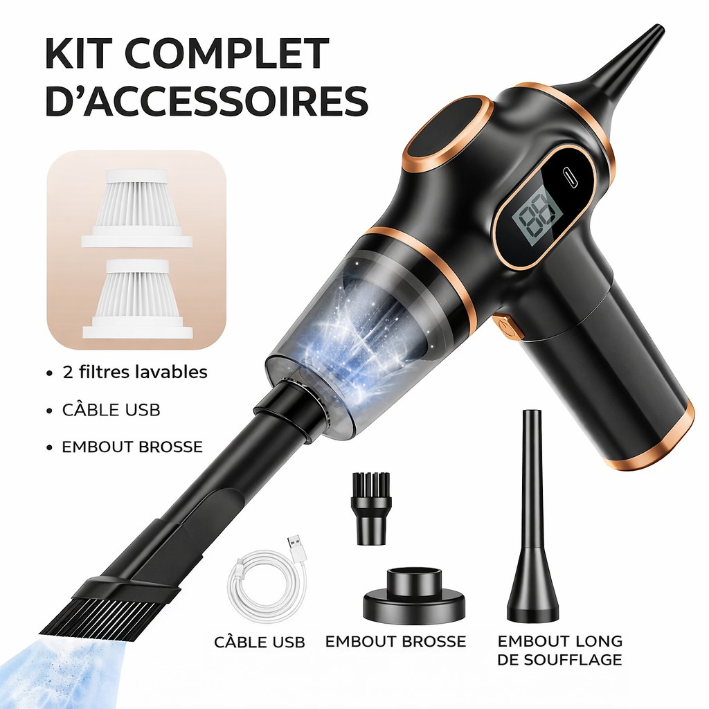 Aspirateur de voiture sans fil ABS, appareil ménager, canapé, bureau, Machine de nettoyage domestique haute puissance, Mini aspirateur de tapis, nouveau