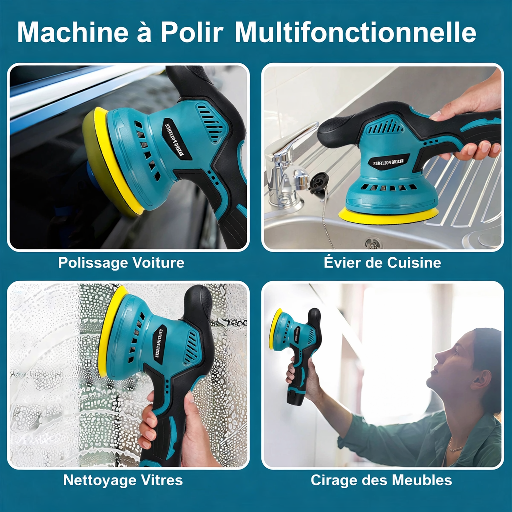 OWJHE polisseuse de voiture sans fil 12V double Action Machine de polissage de voiture sans fil Machines de polissage électriques réglage des outils électriques