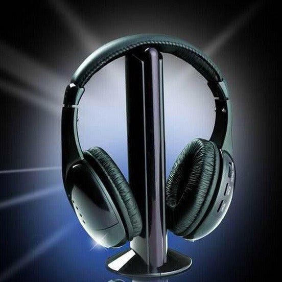 REDAMIGO – écouteurs HiFi sans fil 5 en 1, pour télévision ou ordinateur, Radio FM, avec Microphone et récepteur